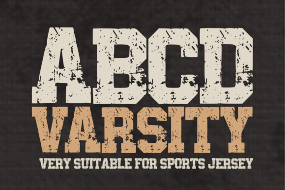 ABCD Varsity: A Bold Sport Font for Authentic Designs