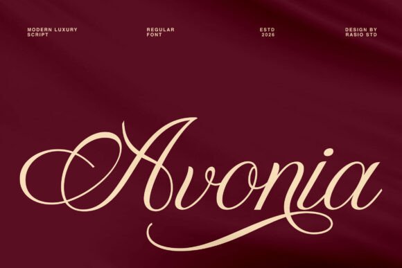 Avonia: A Modern Script Font for Elegant Design