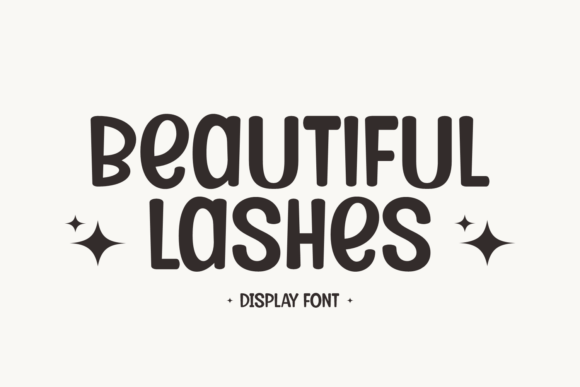 Beautiful Lashes: Your Playful, Retro Typeface for Creative Projects