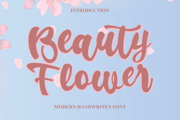 Beauty Flower: Sweet & Romantic Handwritten Font