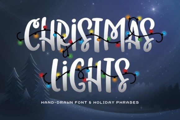 Christmas Lights: A Festive Font for Your Holiday Designs
