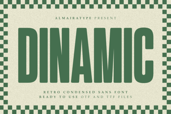 Dinamic: A Bold Retro Condensed Sans for Modern Design