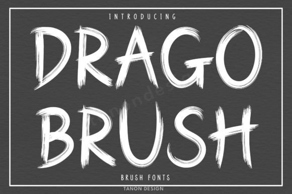 Discover the Artistry of the Drago Brush Typeface