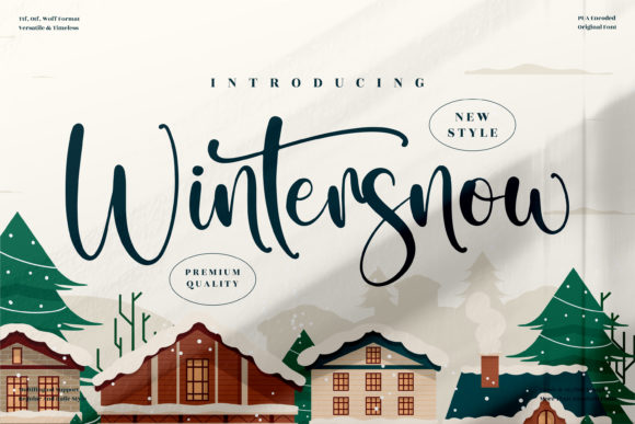Discover the Elegant Flow of Wintersnow Font