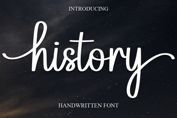 History: A Sweet and Cursive Handwritten Font