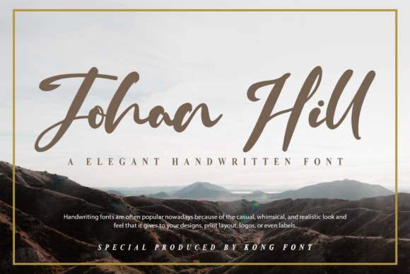 Johan Hill Font: A Playful Handwritten Script for Modern Designs