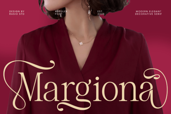 Margiona: Where Theatrical Flair Meets Modern Serif Elegance