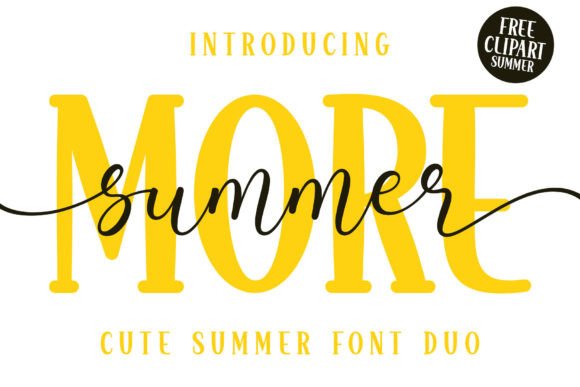 More Summer Duo: A Playful Font Pairing for Vibrant Designs