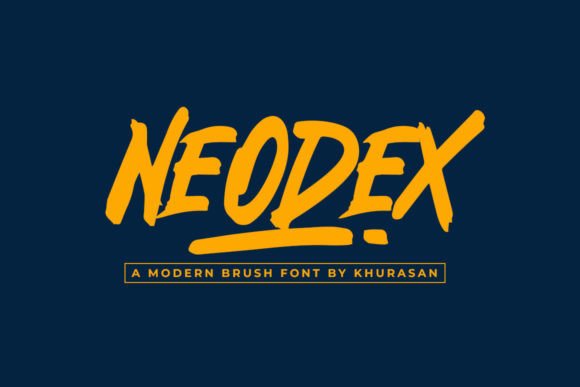 Neodex: Bold Brush Typography for Creative Designs