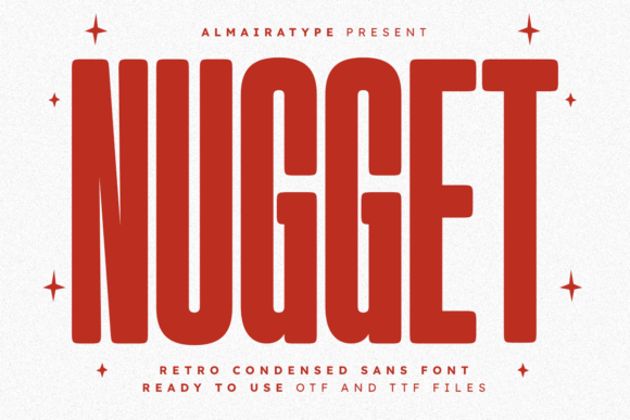 Nugget: A Bold Retro Font for Modern Design