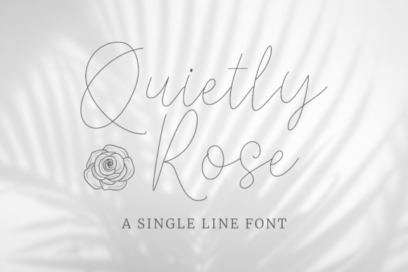 Quietly Rose: An Elegant Handwritten Font for Refined Designs