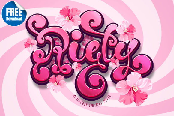 Riety: A Retro-Style Font for Timeless Designs