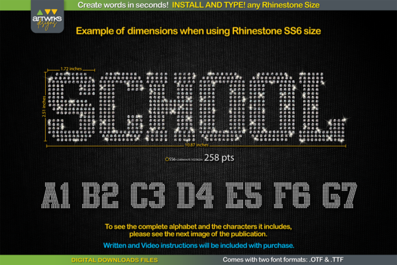 RS02 Atletico TTF Rhinestone Template: Design Sparkle Instantly