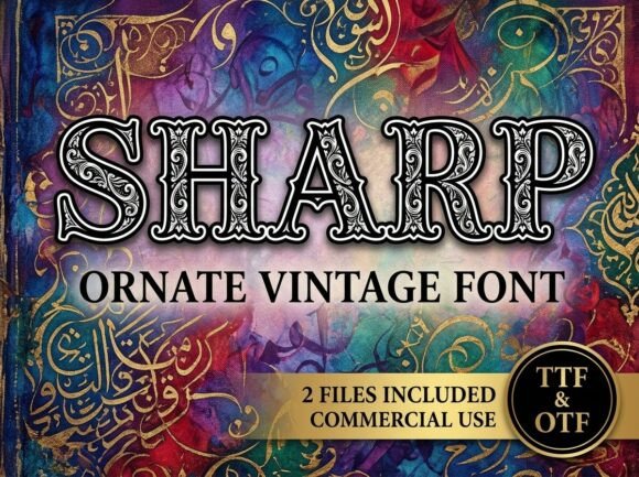 Sharp: A Bold Display Typeface for Creative Impact
