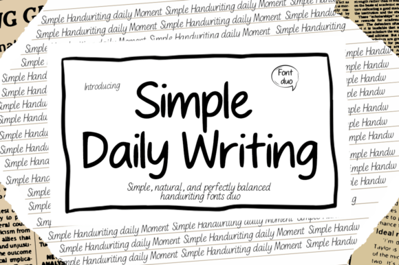 Simple Daily Writing: A Font Duo for Warmth and Clarity