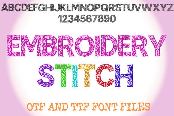 The Cozy Charm of Embroidery Stitch Font