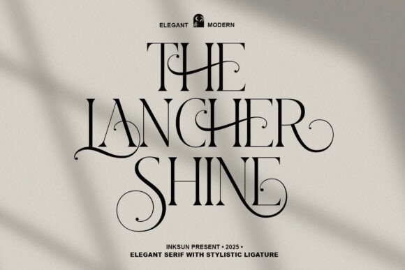 The Lancher Shine: A Serif Font for Elegant Design