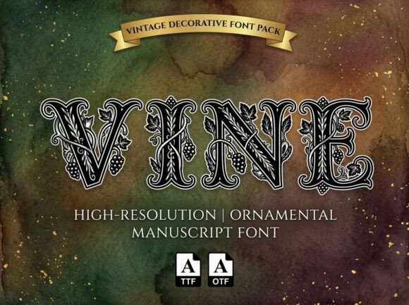 Vine: A Decorative Display Font for Bold Creativity