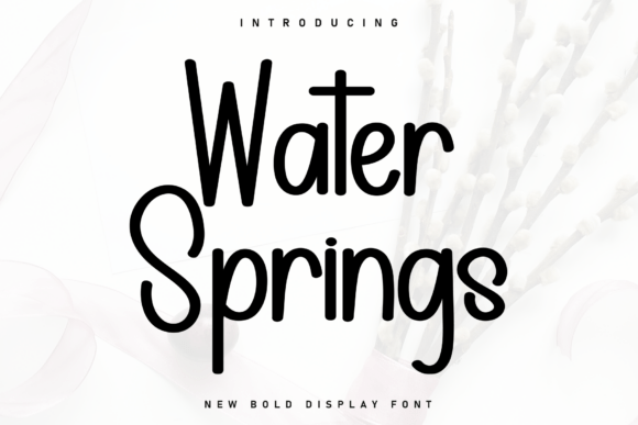 Water Springs Font: Casual Elegance for Modern Design